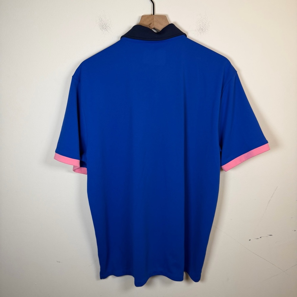 Twillory Athleisure Polo Shirt Blue Size XXL Performance Golf Stretch Preppy - Picture 5 of 6